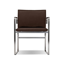 Stainless Steel & Leather Chair
