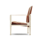 Brown Leather Campaign Chair - DSHOP