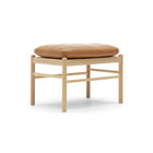 Wood & Leather Footstool