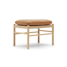 Wood & Leather Footstool