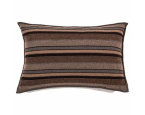 Cashmere Kent Jacquard Pillow - Anthracite, Taupe, Chocolate | DSHOP