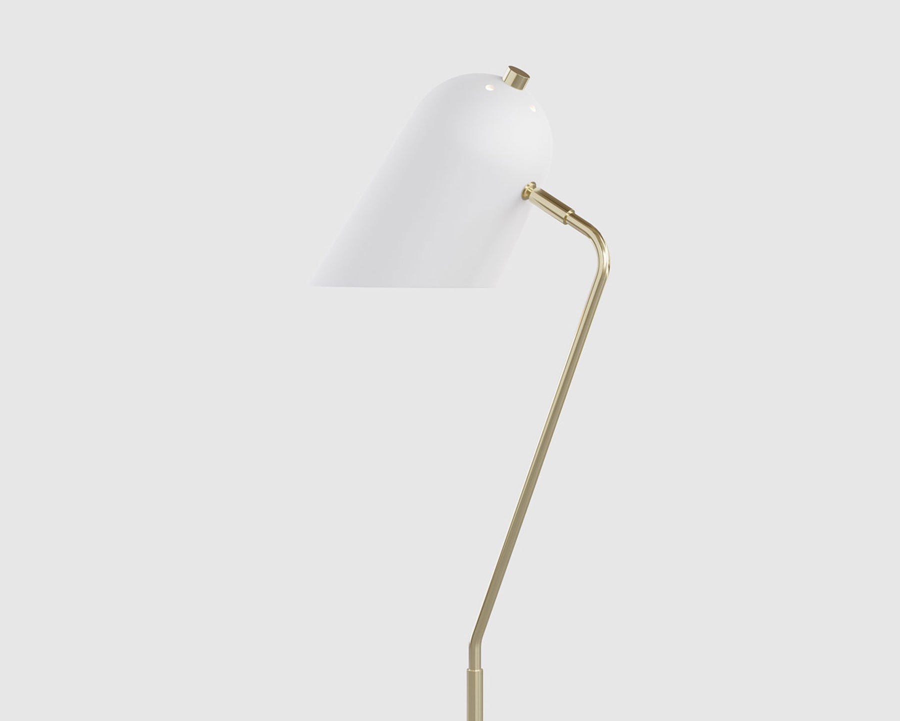 Modern White & Brass Table Lamp | DSHOP