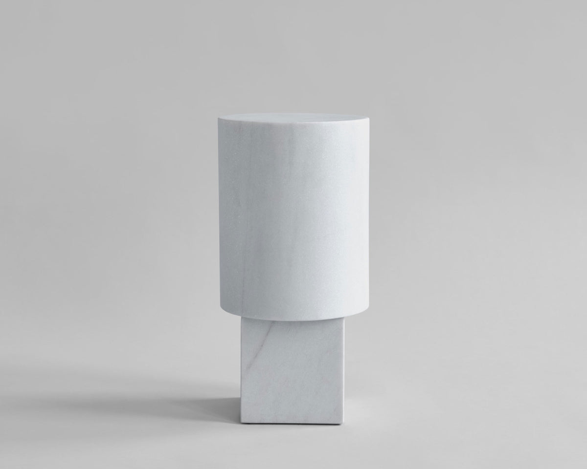 White Marble Side Table | DSHOP