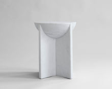 White Marble Accent Table | DSHOP