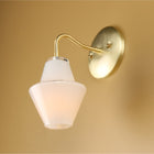 Opal White Glass Sconce 