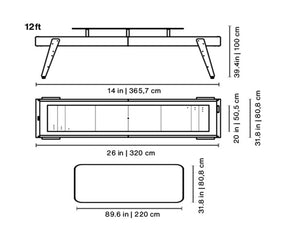 12 Foot Shuffleboard Table | DSHOP