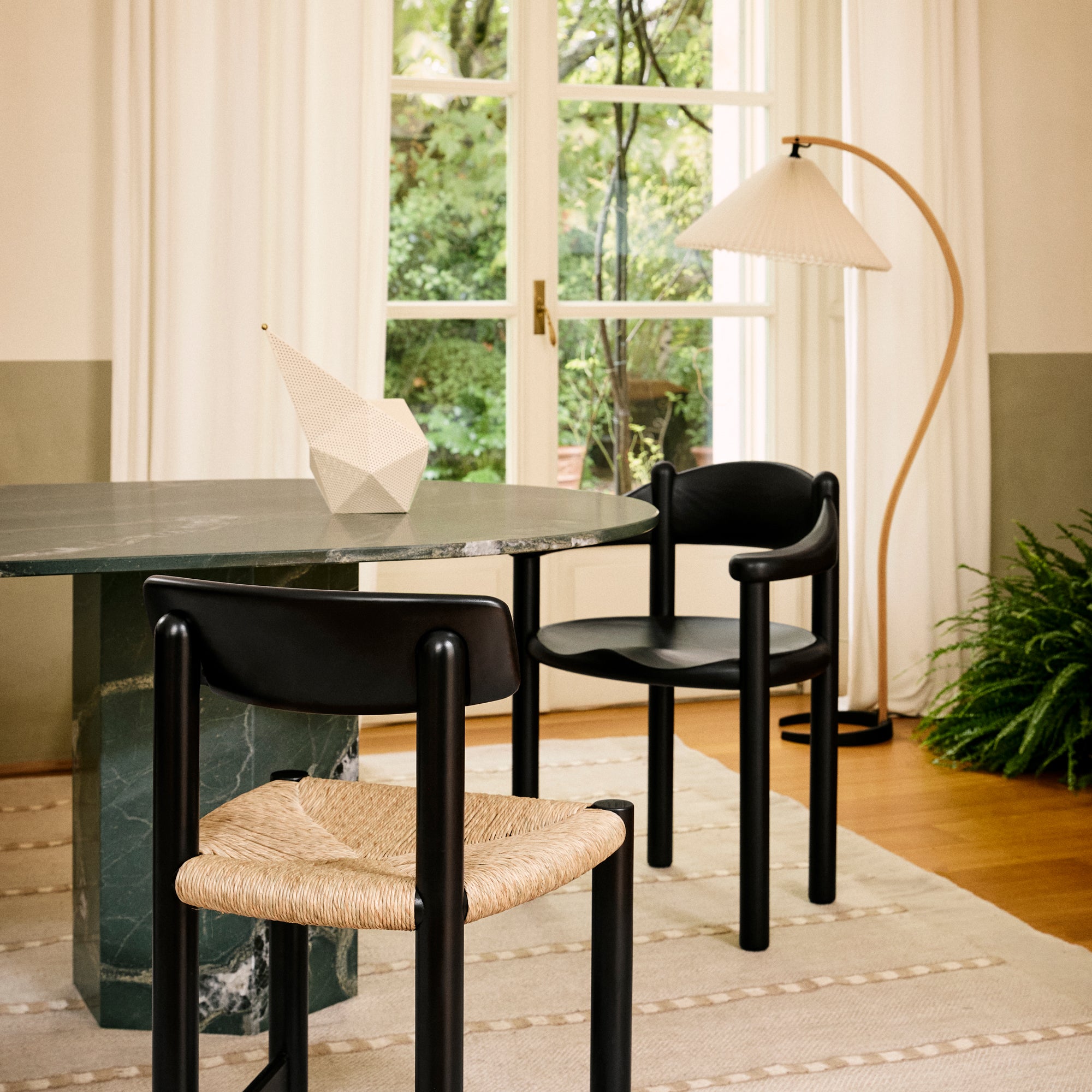 Gubi Daumiller Armchair, Brown/Black Pine by Rainer Daumiller | DSHOP