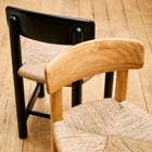 Pine Wood & Rush Seat Chairs 