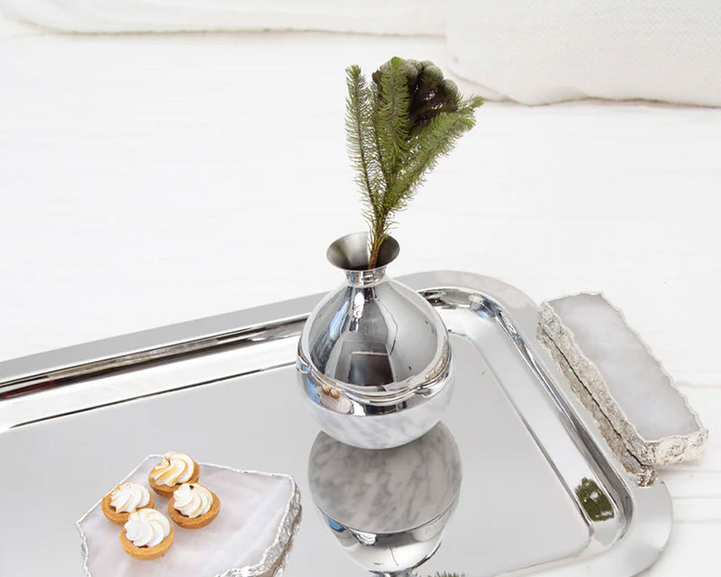 Anna by RabLabs Bud Vase Carrara & Nickel | DSHOP