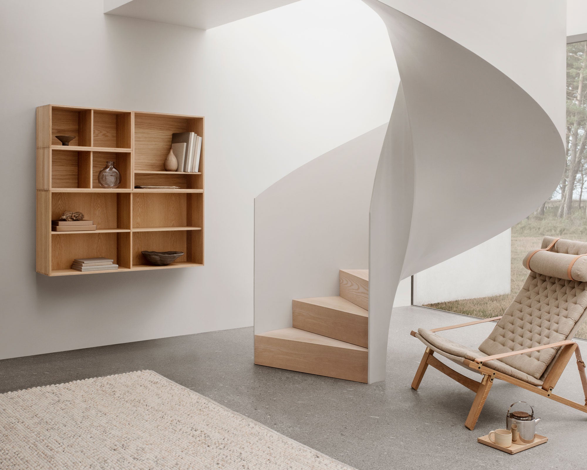 Wall Hung Oak Shelving | DSHOP