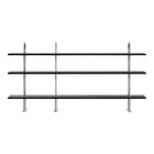 Gubi Keen Shelving System - 3 Shelves, Black Ash | DSHOP