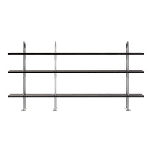 Gubi Keen Shelving System - 3 Shelves, Black Ash | DSHOP