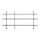 Smoke Glass & Stainless Steel Shelving System | DSHOP