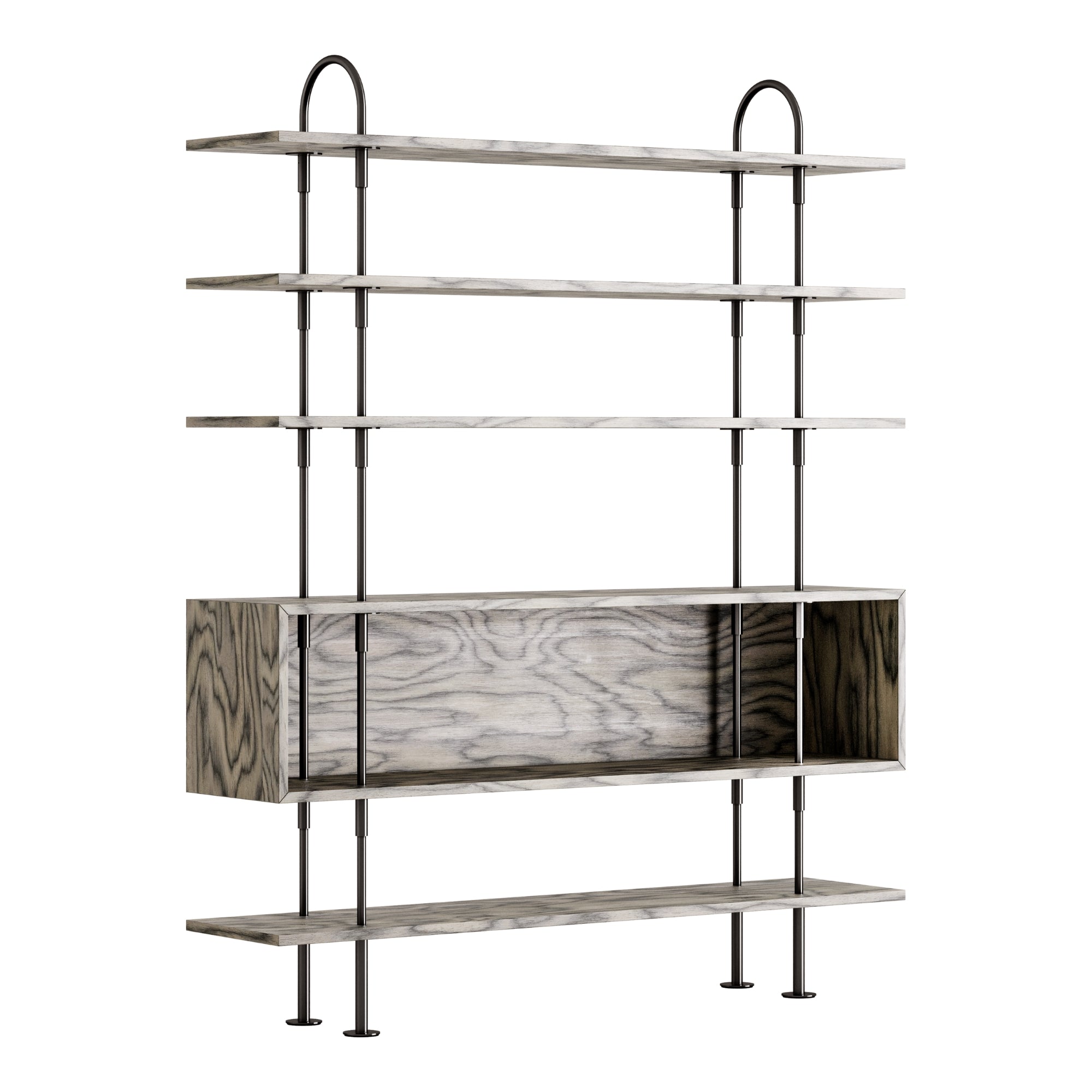 Keen Shelving System - 4 Shelves + Box