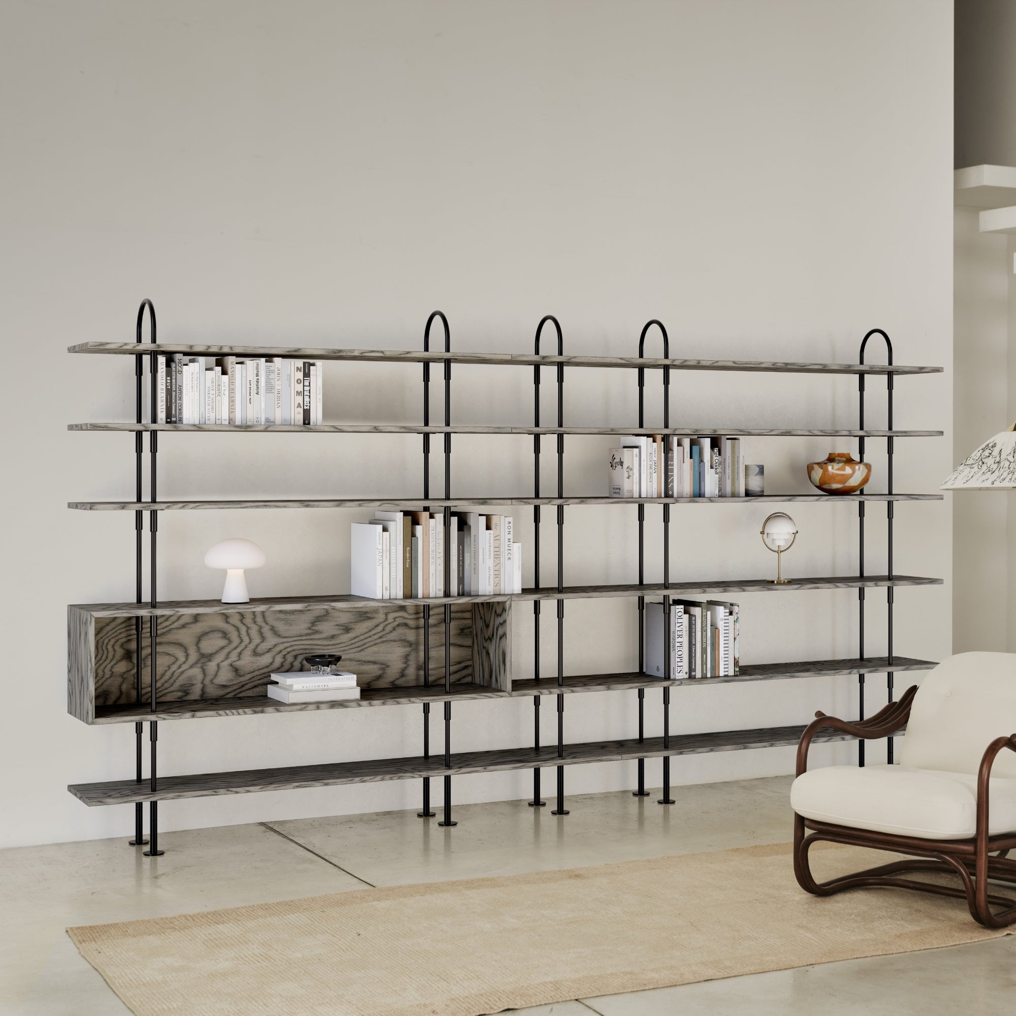Keen Shelving System - 4 Shelves + Box