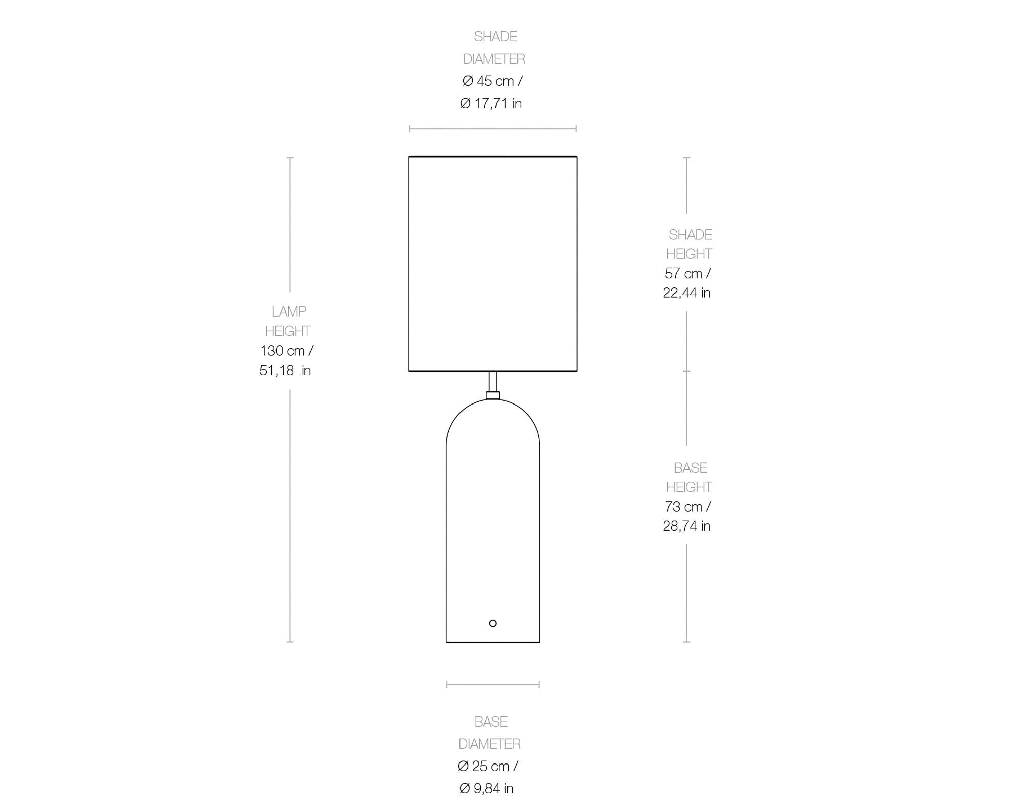 Gravity Floor Lamp, XL