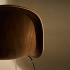 Gubi 3D Dining Chair - Front Upholstered, Wood Shell