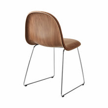 Gubi 3D Dining Chair - Front Upholstered, Wood Shell