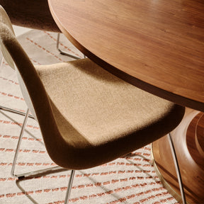 Gubi 3D Dining Chair - Front Upholstered, Wood Shell