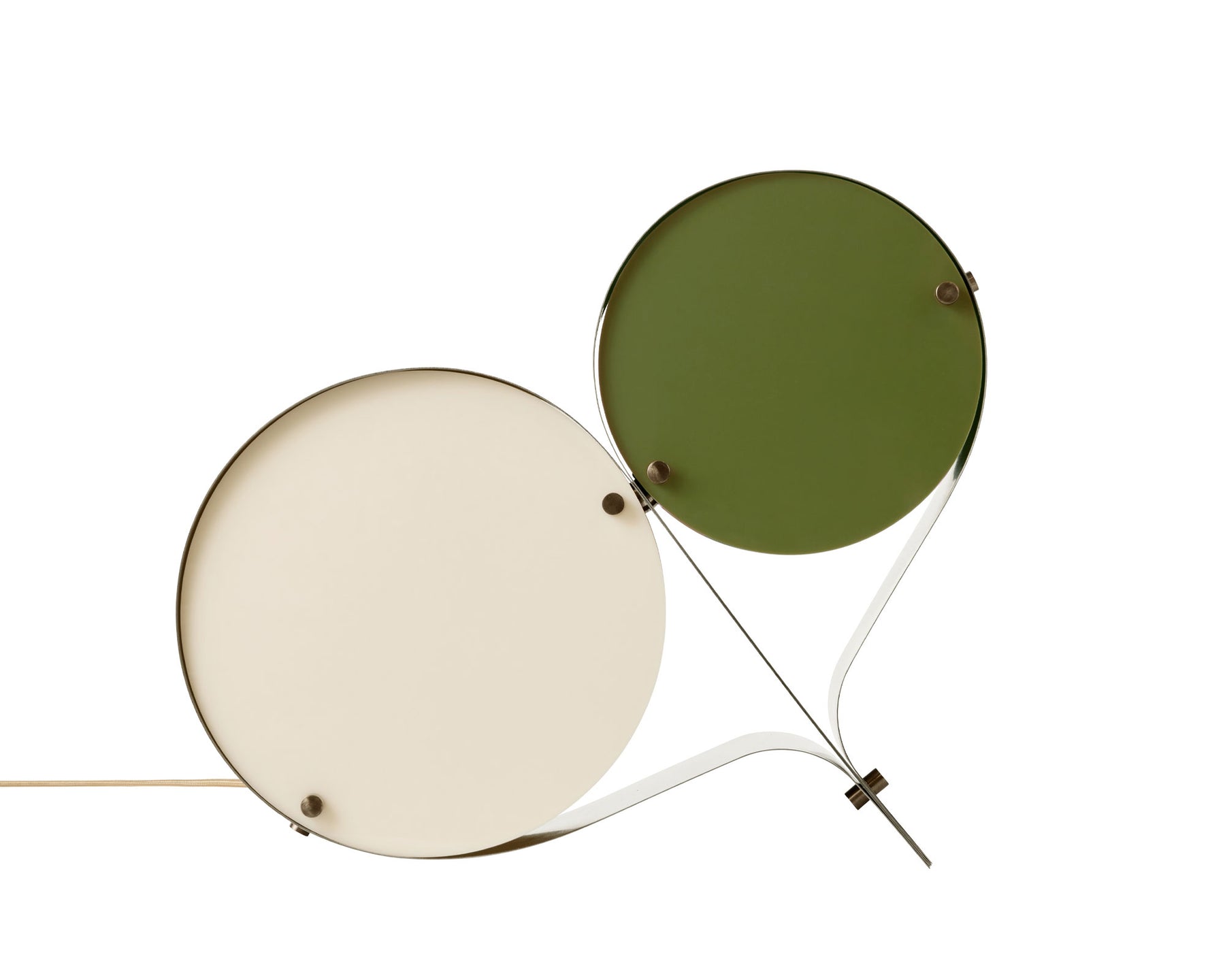 Coppia Table Lamp Ivory & Olive | DSHOP