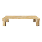 Doric Rectangular Coffee Table – Modern Table in Honey Amber