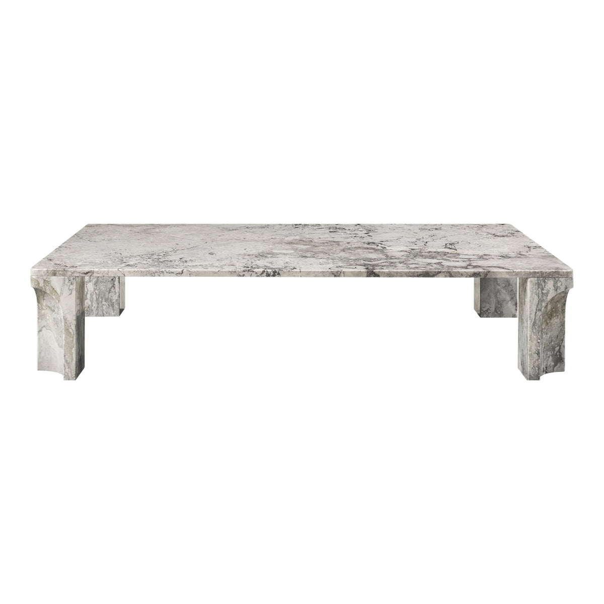 Doric Rectangular Coffee Table – Modern Table in Stormy Gray