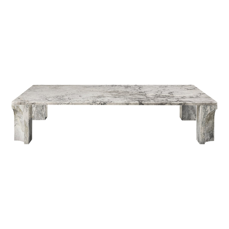 Doric Rectangular Coffee Table – Modern Table in Stormy Gray