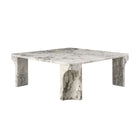 Gubi Doric Square Coffee Table – Marble Table in Stormy Gray