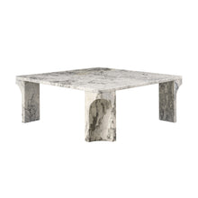 Gubi Doric Square Coffee Table – Marble Table in Stormy Gray
