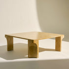 Gubi Doric Square Coffee Table – Amber Marble Table