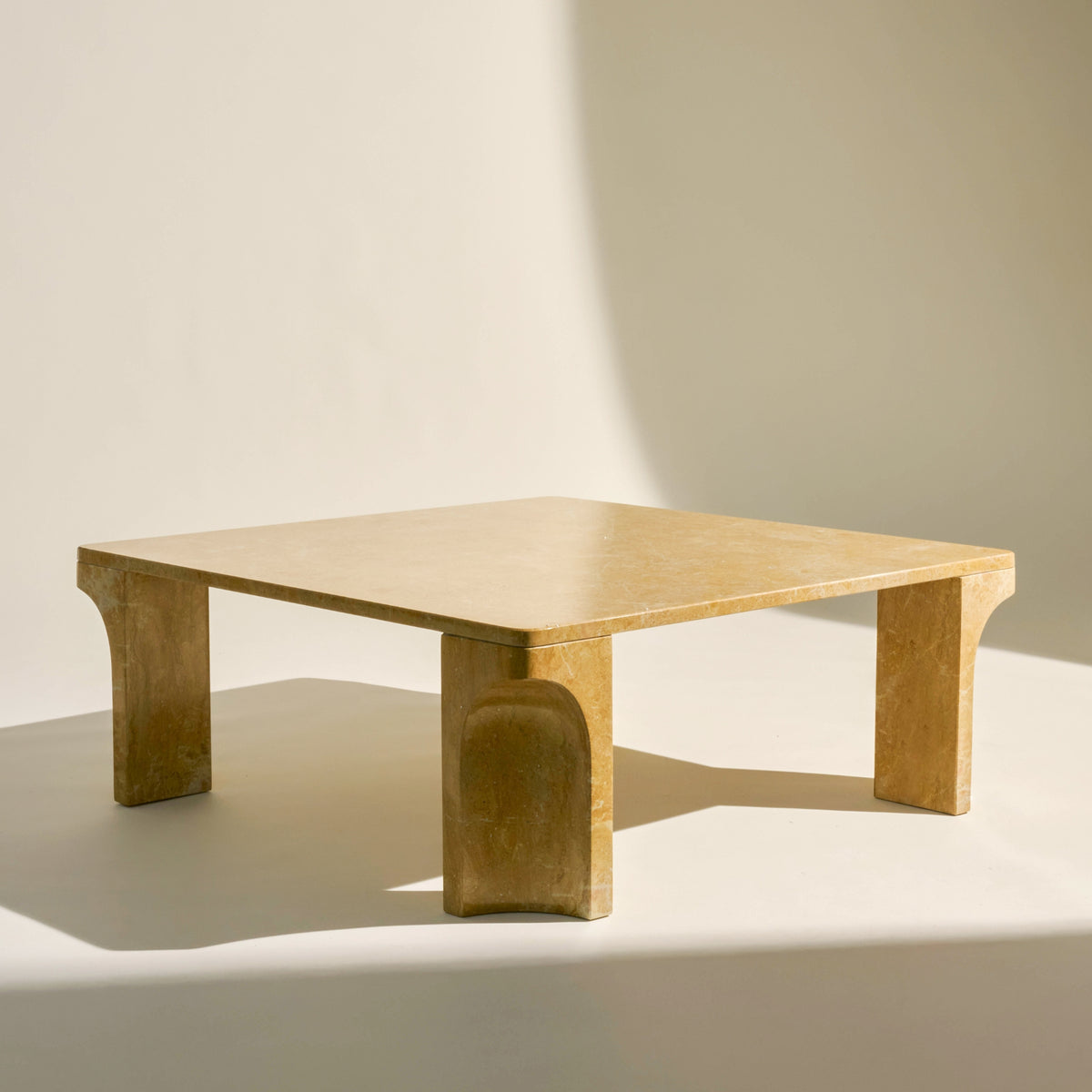 Gubi Doric Square Coffee Table – Amber Marble Table