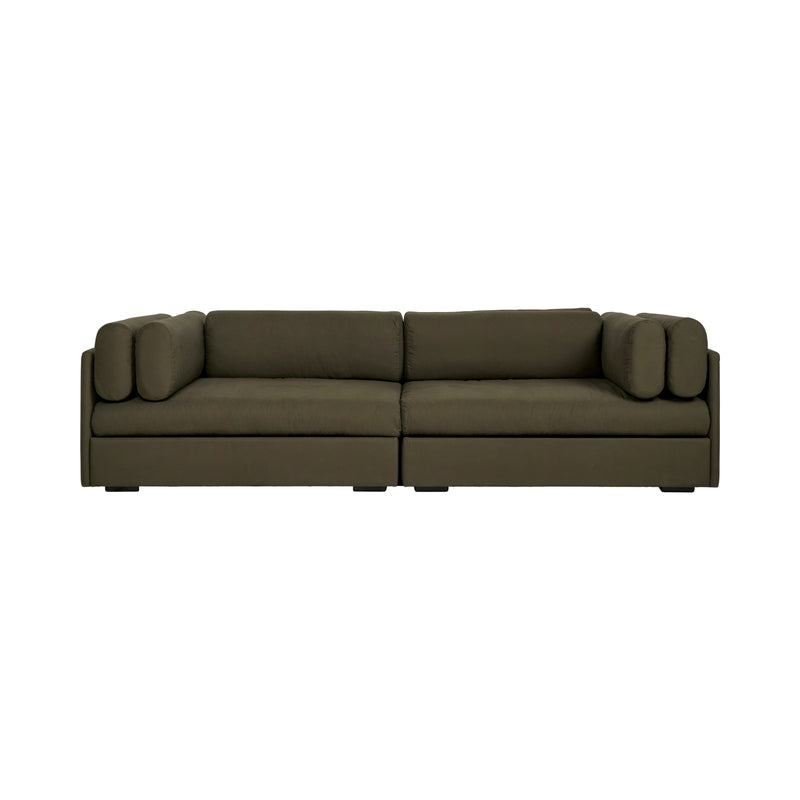 Gubi Elogio 3 Seater Sofa – Modern Sofa in Dark Green