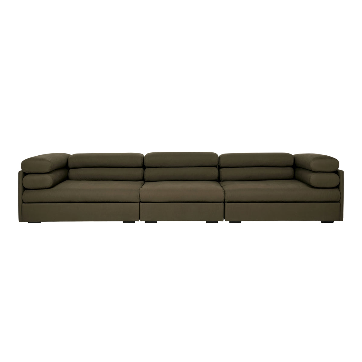 Elogio 4 Seater Sofa – Minimalist Sofa in Dark Green