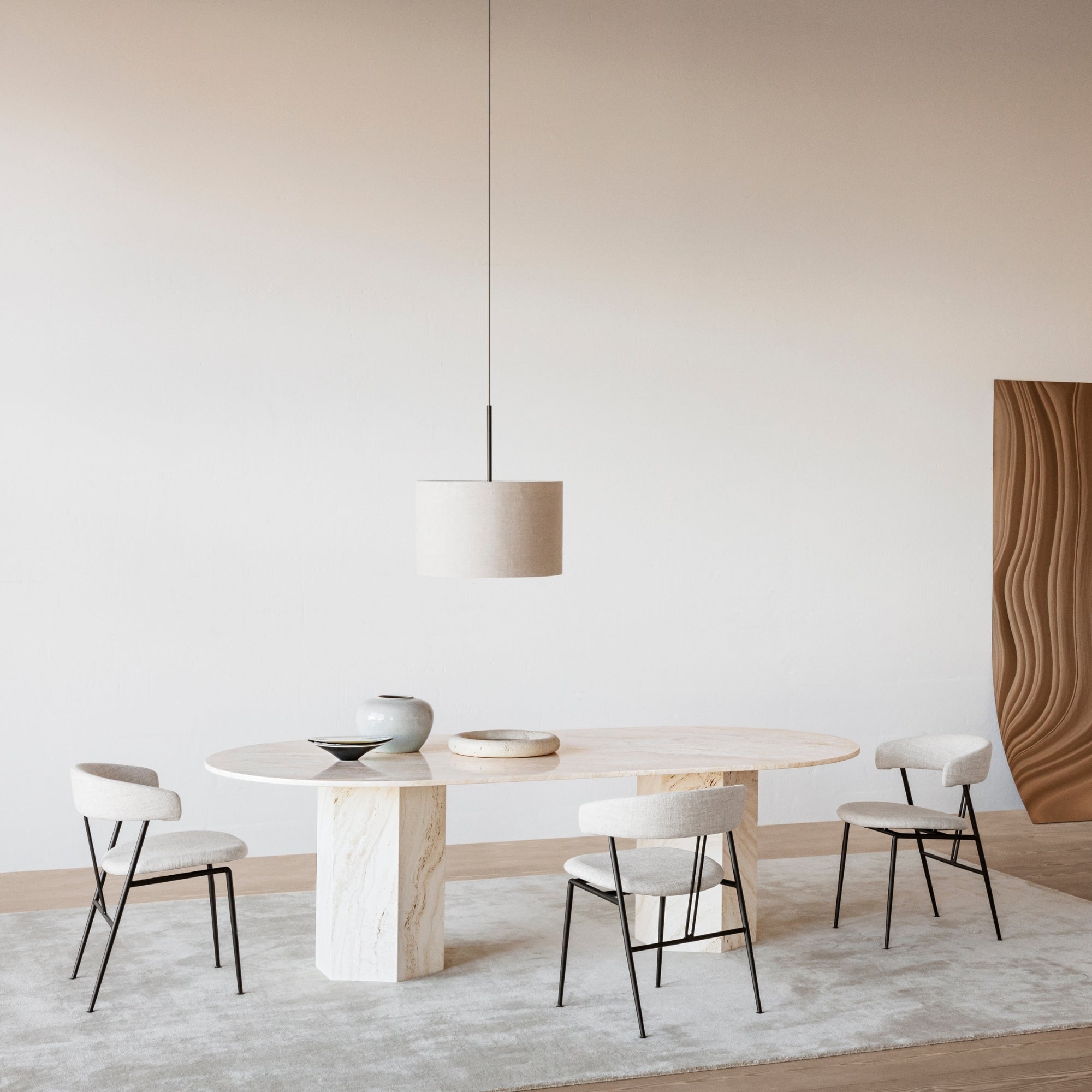 Gubi Epic Elliptical Dining Table – Marble Table