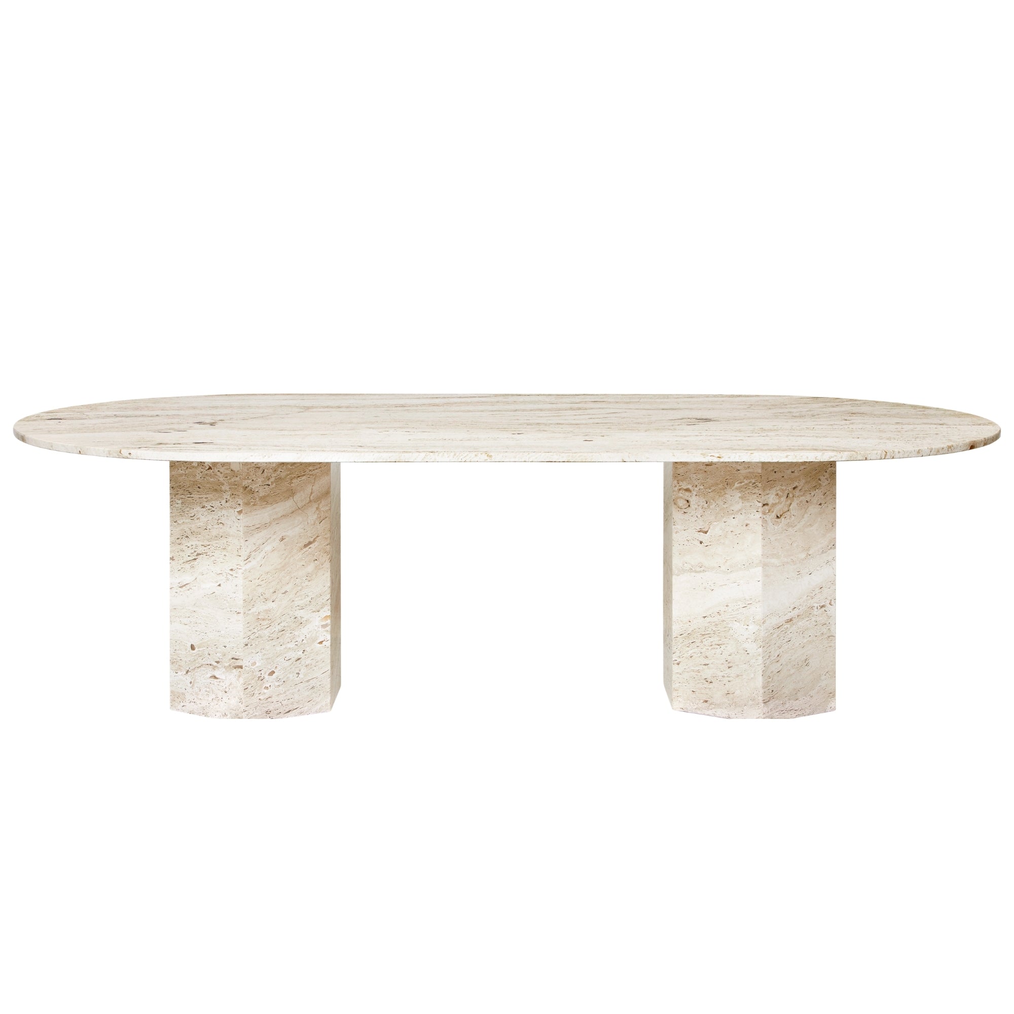 Gubi Epic Elliptical Dining Table – Elegant Table in Neutral White