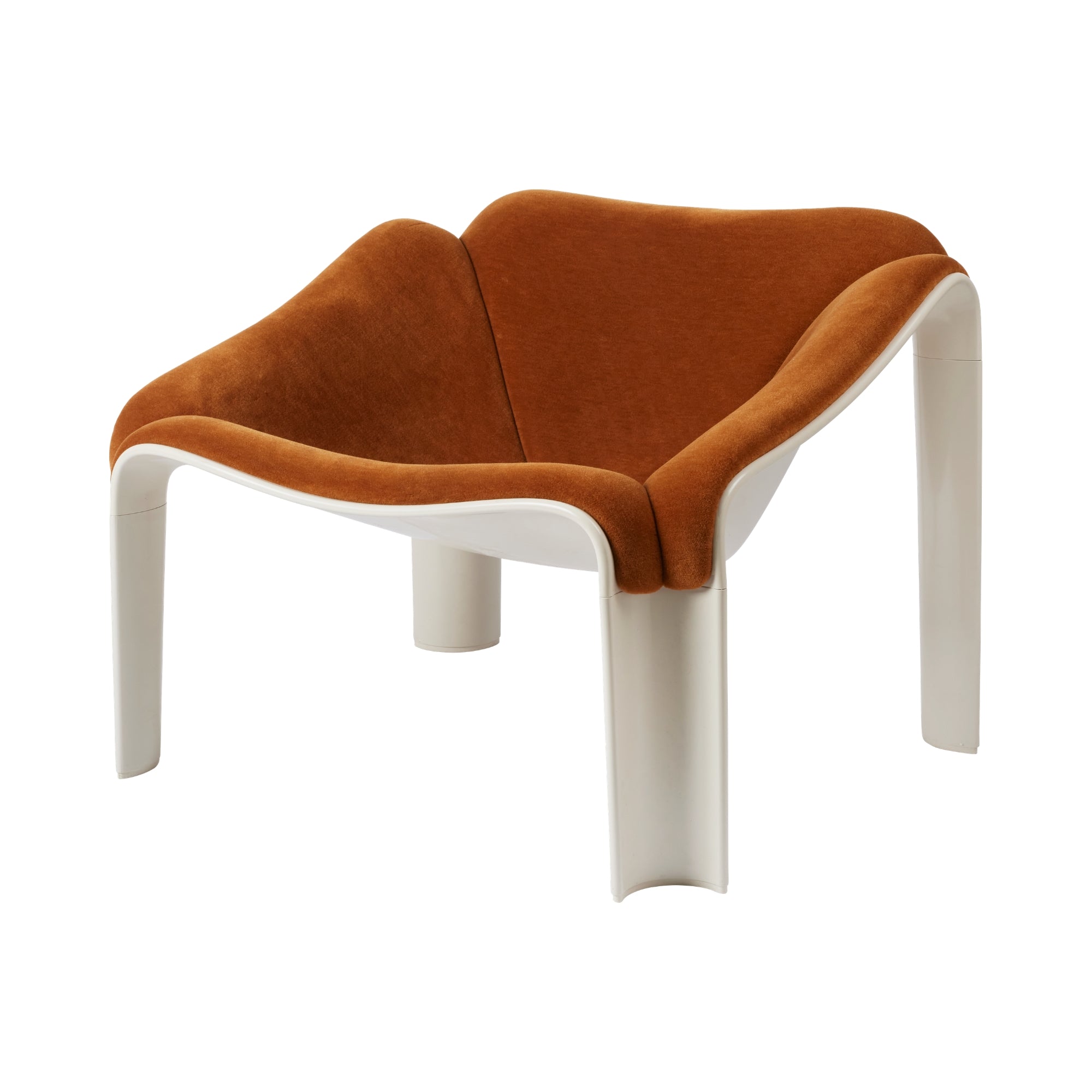 Gubi F300 Lounge Chair – 1960s Lounge Chair in Brown