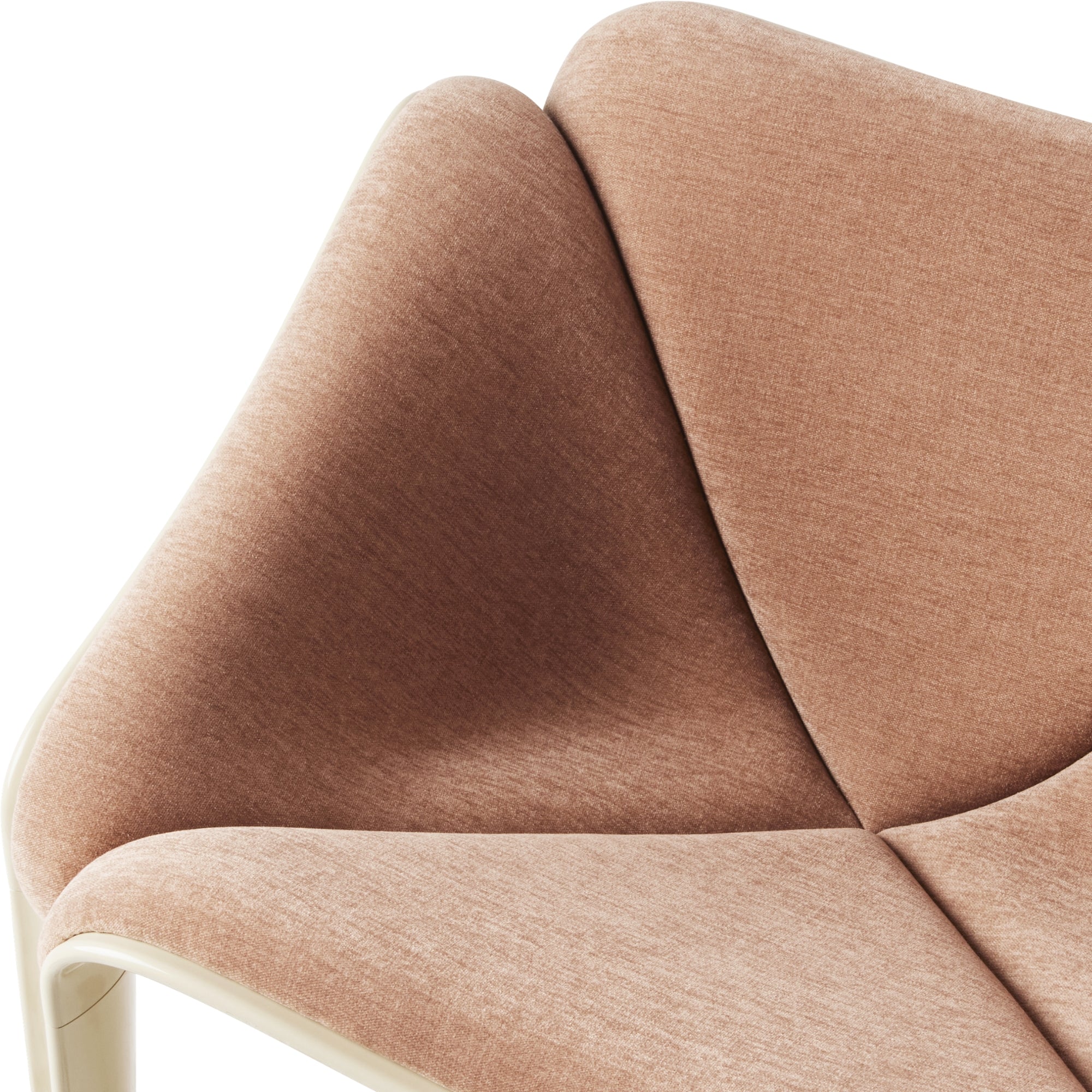Gubi F300 Lounge Chair – Luxury Lounge Chair in Coral