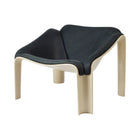 Gubi F300 Lounge Chair – 1960s Lounge Chair in Black Leather