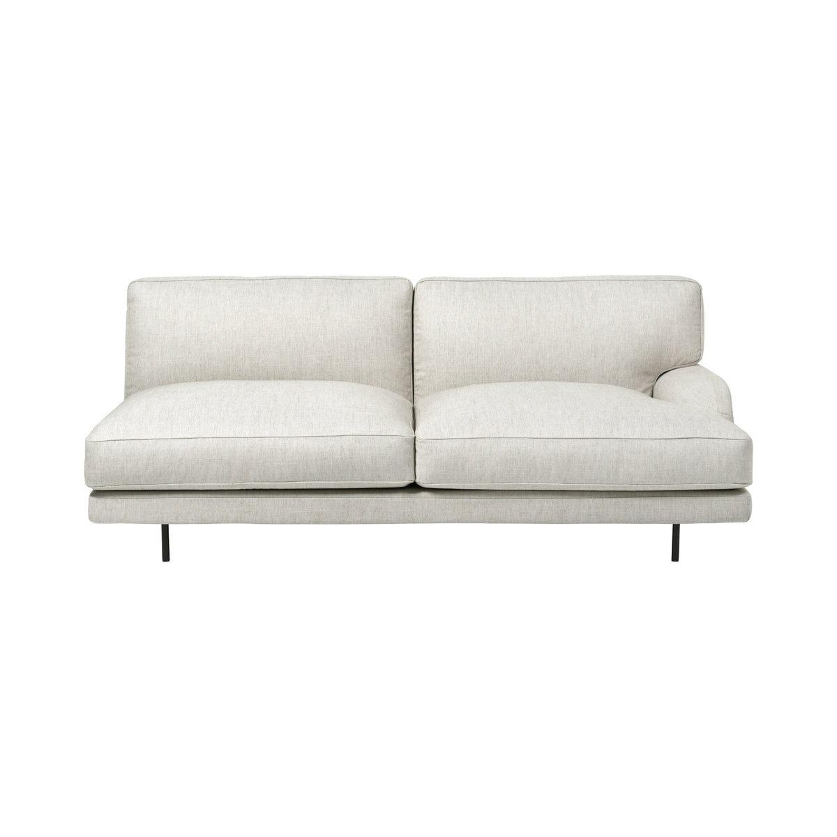 Gubi Flaneur 2 Seater Module with Left Armrest | DSHOP
