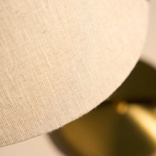 Brass & Canvas Table Lamp