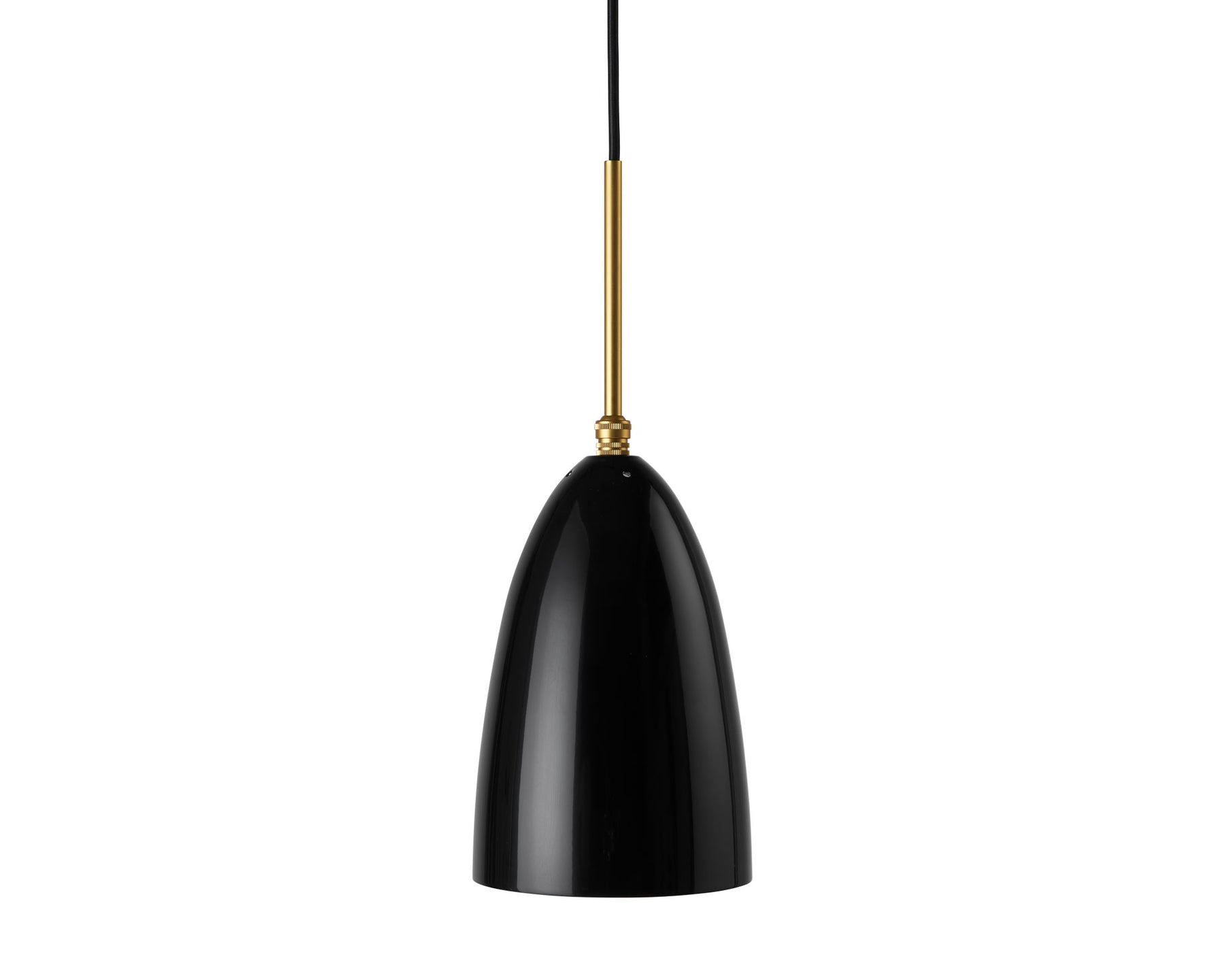 Small Glossy Black Pendant Light | DSHOP