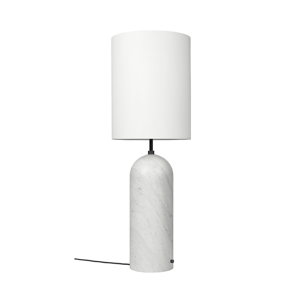 Gubi Gravity Floor Lamp, XL – Marble Floor Lamp in White