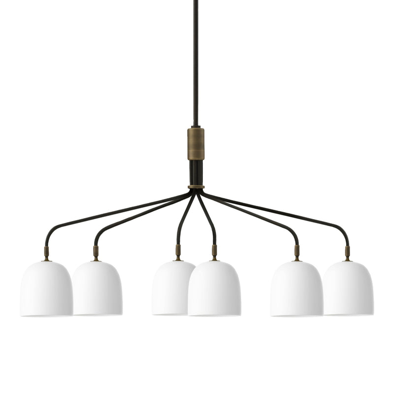Howard Chandelier - 6 Arm, Bone China | DSHOP