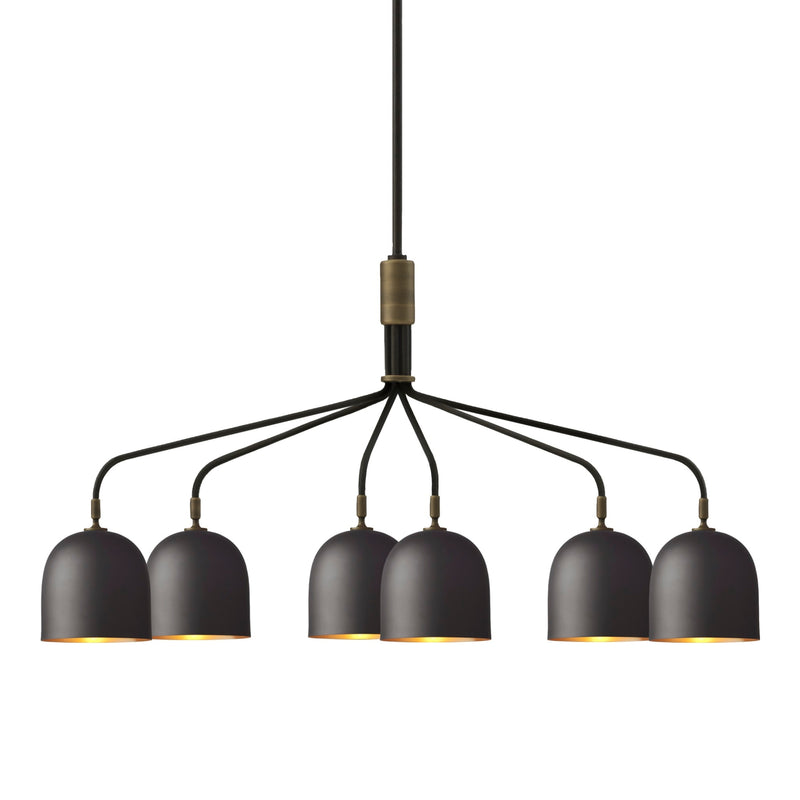 Howard Chandelier - 6 Arm, Gunmetal | DSHOP