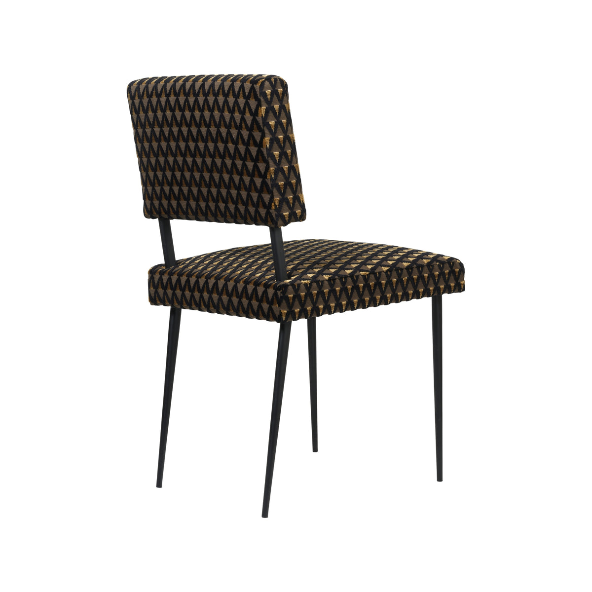 Gubi M-Chair Dining Chair – Fully Upholstered Chair in Black