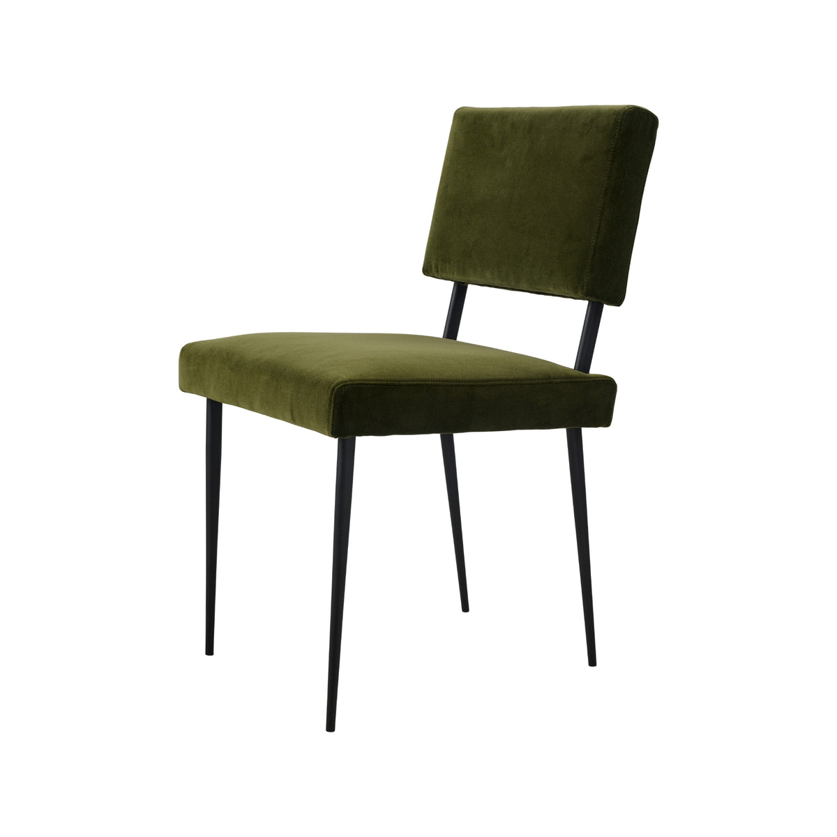 Gubi M-Chair Dining Chair – Modern Chair in Dark Green