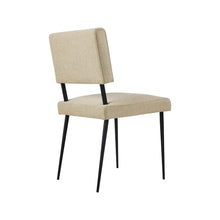 Gubi M-Chair Dining Chair – Fully Upholstered Chair in Beige