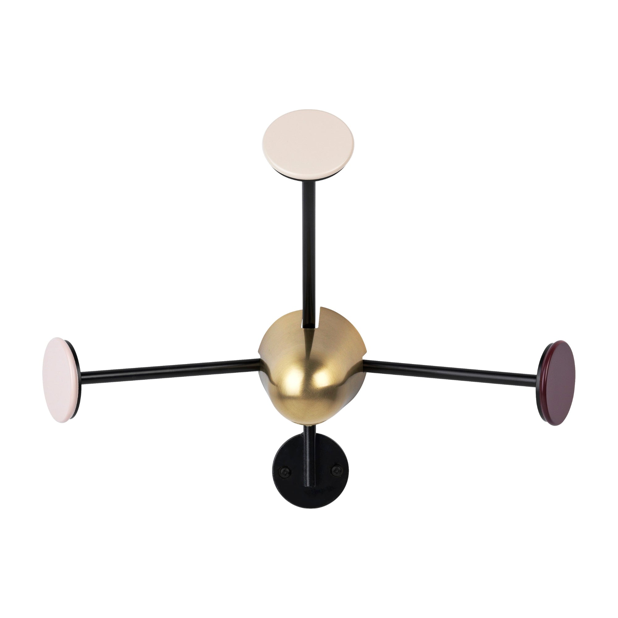 Mategot Coat Rack - Brass Vintage Red | DSHOP