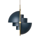 Gubi Multi-Light Pendant - Brass / Midnight Blue – Modern Pendant