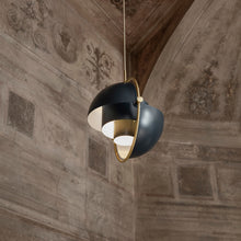 Gubi Multi-Light Pendant – Modern Pendant in Midnight Blue and Brass